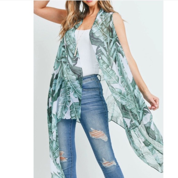 Chic Nation Tops - - Spring break kimono cover up cardigan